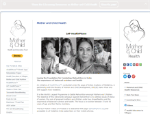 Tablet Screenshot of motherchildhealth.org